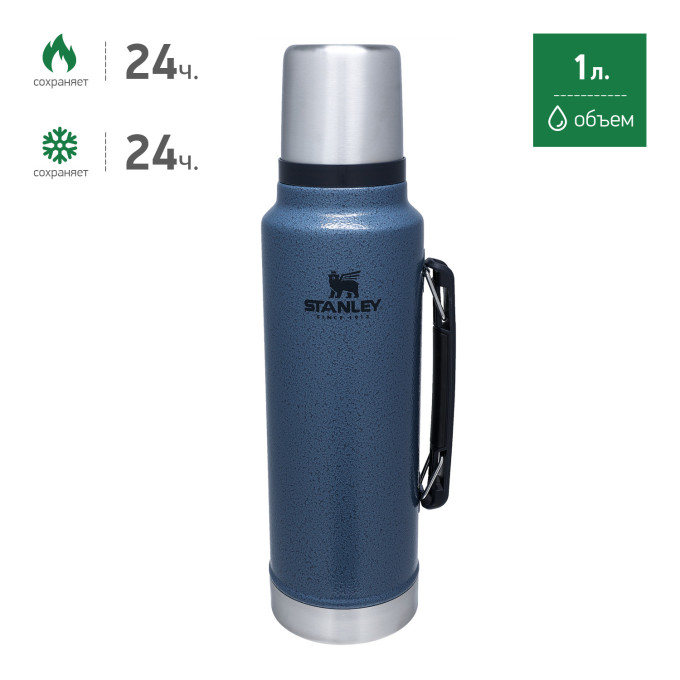 Термос Stanley Classic 1 л, голубой (10-08266-033)